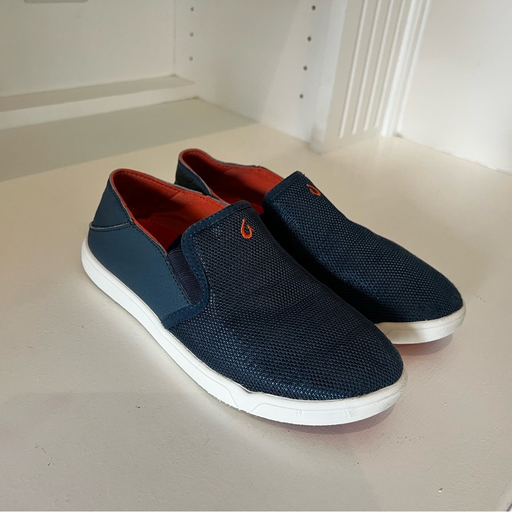OluKai Boys/Kids Kahu Maka Mesh Slip-On Shoes, size K3